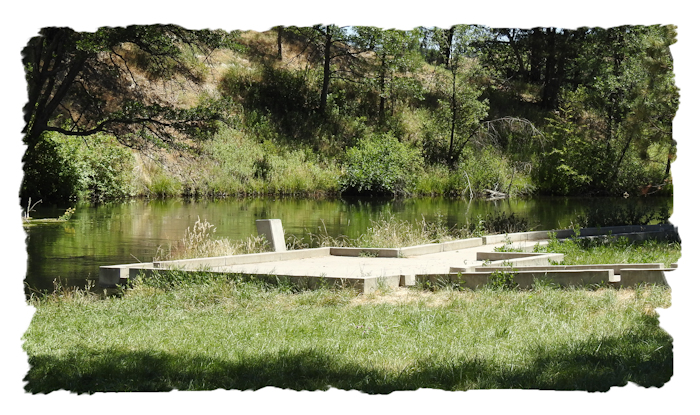 Hat Creek park Fishing Platform