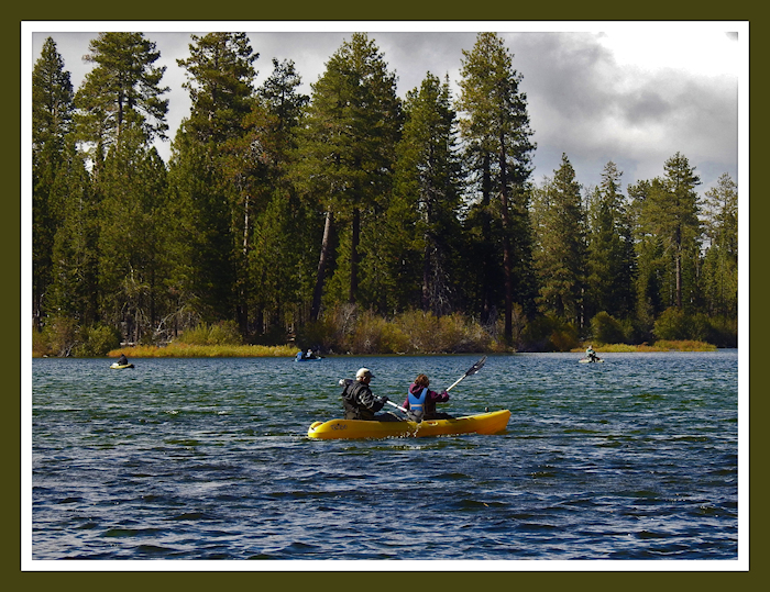 Manzanita Lake Kayakers