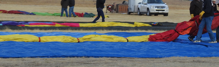 laying out a balloon