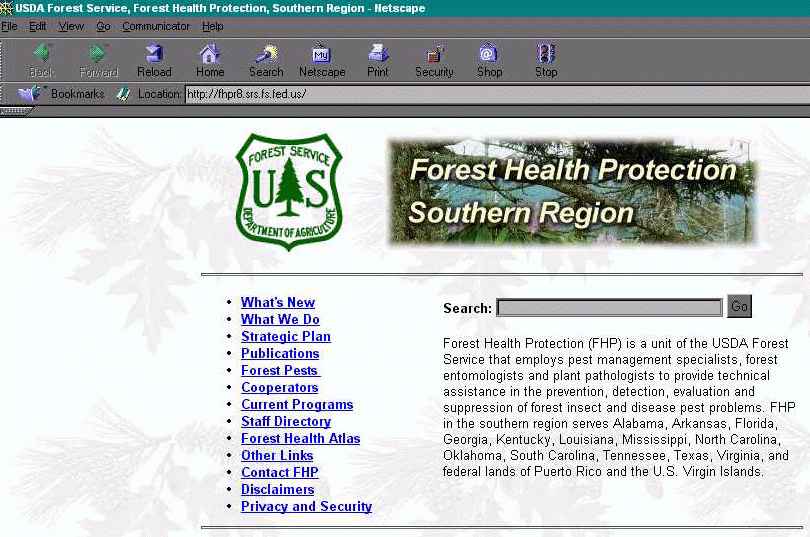 An accessibile page by USFS